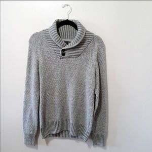 H&M Knit Cowl Neck Gray Sweater Size Extra Small